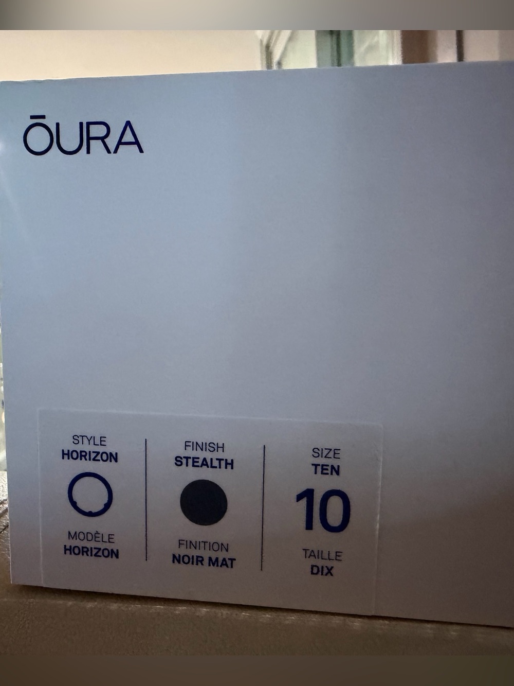 Oura Ring Gen 3 - Size 10 - Horizon- Stealth - New In Box

Father’s Day gift?